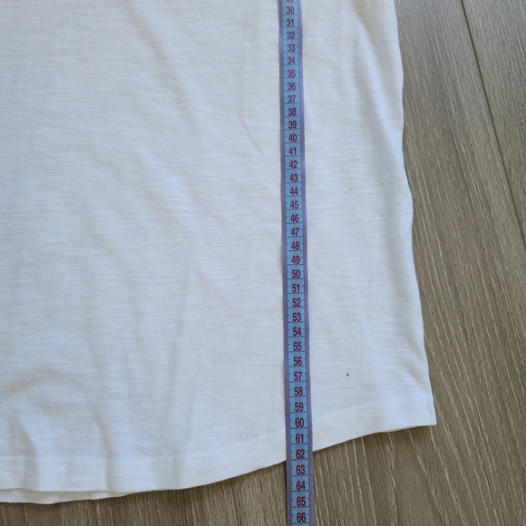 George Women's White V-Neck T-Shirt Size S - Picture 3 of 6